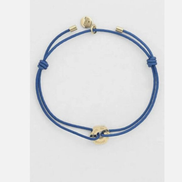 Marc by Marc Jacobs Friendship Bolt Cord Electric Blue Lemonade Bracelet - Picture 1 of 1